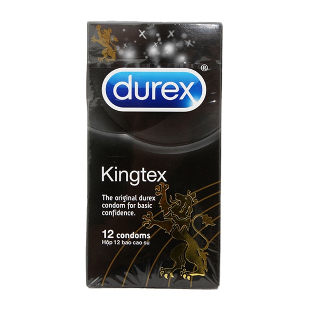 Bao cao su Durex Kingtex hộp 12 cái  chính hãng 100%