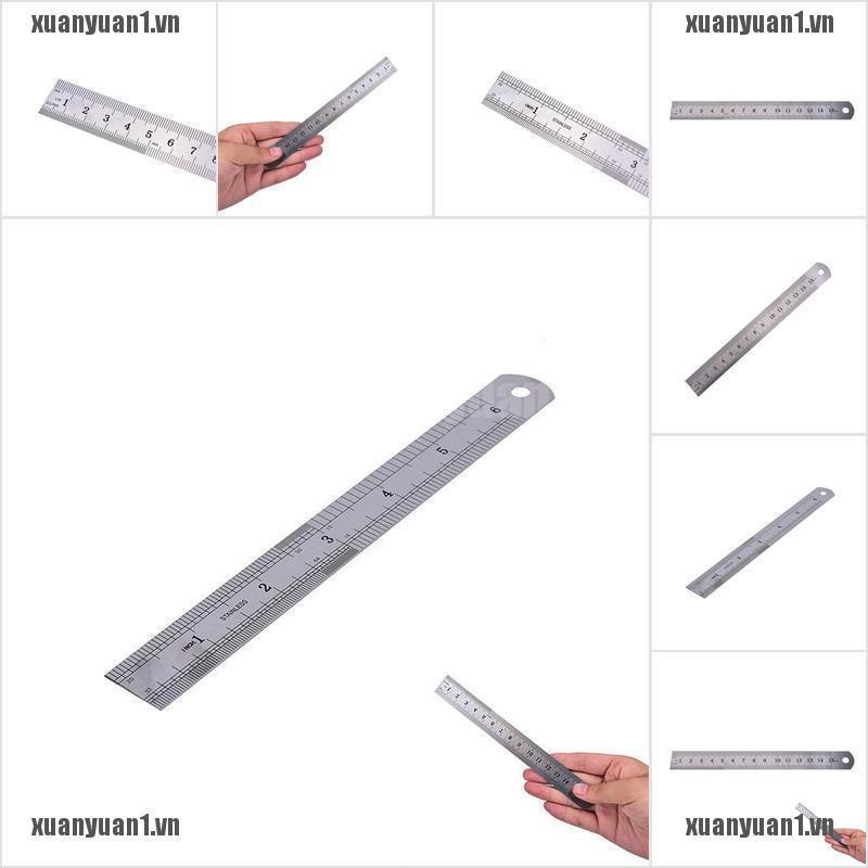 [XUANYUAN1] 1 Dụng Cụ Đo Kim Loại Hai Mặt Chính Xác 15cm