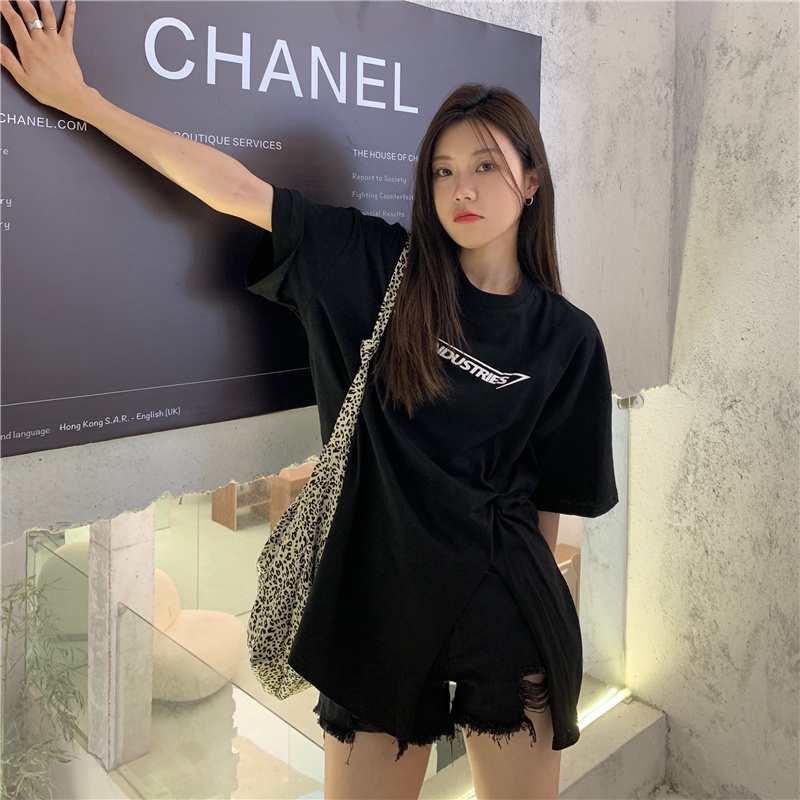 Áo Thun Nữ Cổ Tròn Ngắn Tay Dáng Rộng Mới