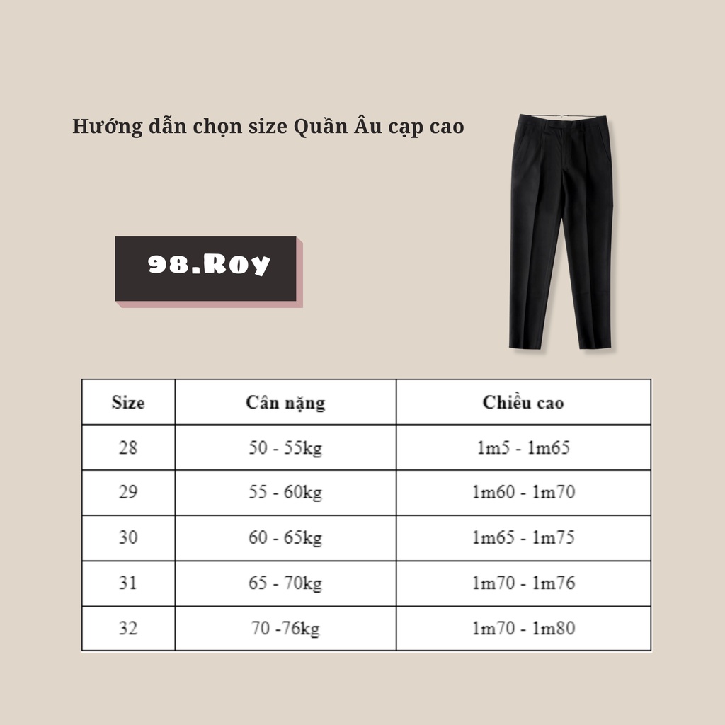 Quần âu nam đỉa cúc