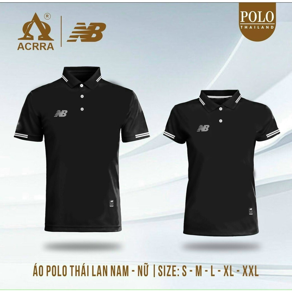 [Nhận in theo yêu cầu] Áo Polo NB thời trang acrra làm đồng phục áo team, áo lớp, công ty