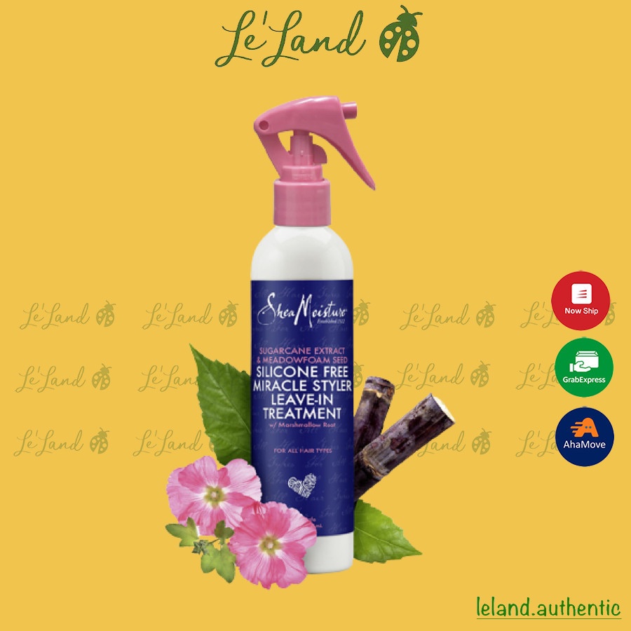 Bill US - Xịt tóc SheaMoisture Shea Moisture Silicone Free Miracle Styler Leave-In Treatment 237ml