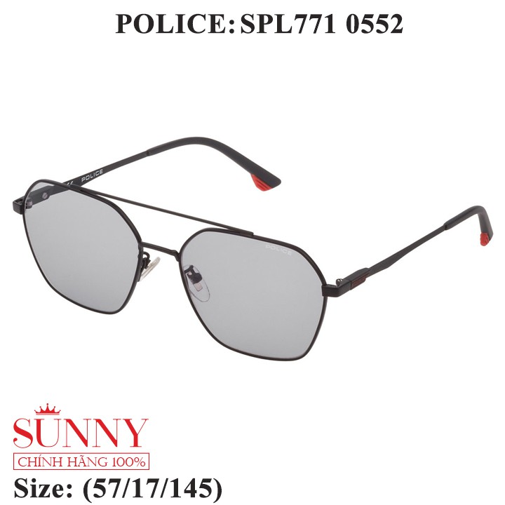 Kính mát chính hãng Police SPL771 màu sắc thời trang, thiết kế dễ đeo bảo vệ mắt