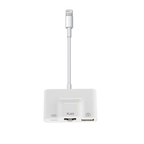 Cáp Chuyển Đổi Lightning To Lightning, RJ45 &amp; USB 3.0 - Bảo Hành 1 Tháng