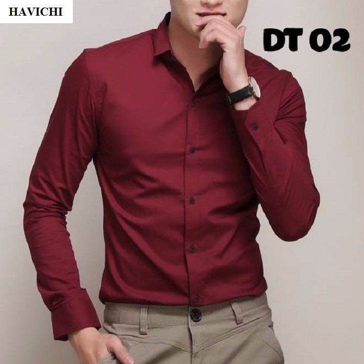 Áo sơ mi nam 💚𝐅𝐑𝐄𝐄𝐒𝐇𝐈𝐏💚 Áo sơ sơ mi công sở dài tay hàn quốc  vải thoáng mát, mềm mịn, không nhăn, dễ là ủi. | BigBuy360 - bigbuy360.vn