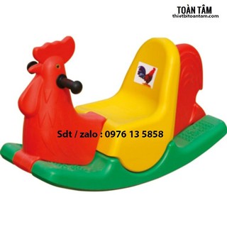 bập bênh con gà mầm non siêu rẻ siêu bền