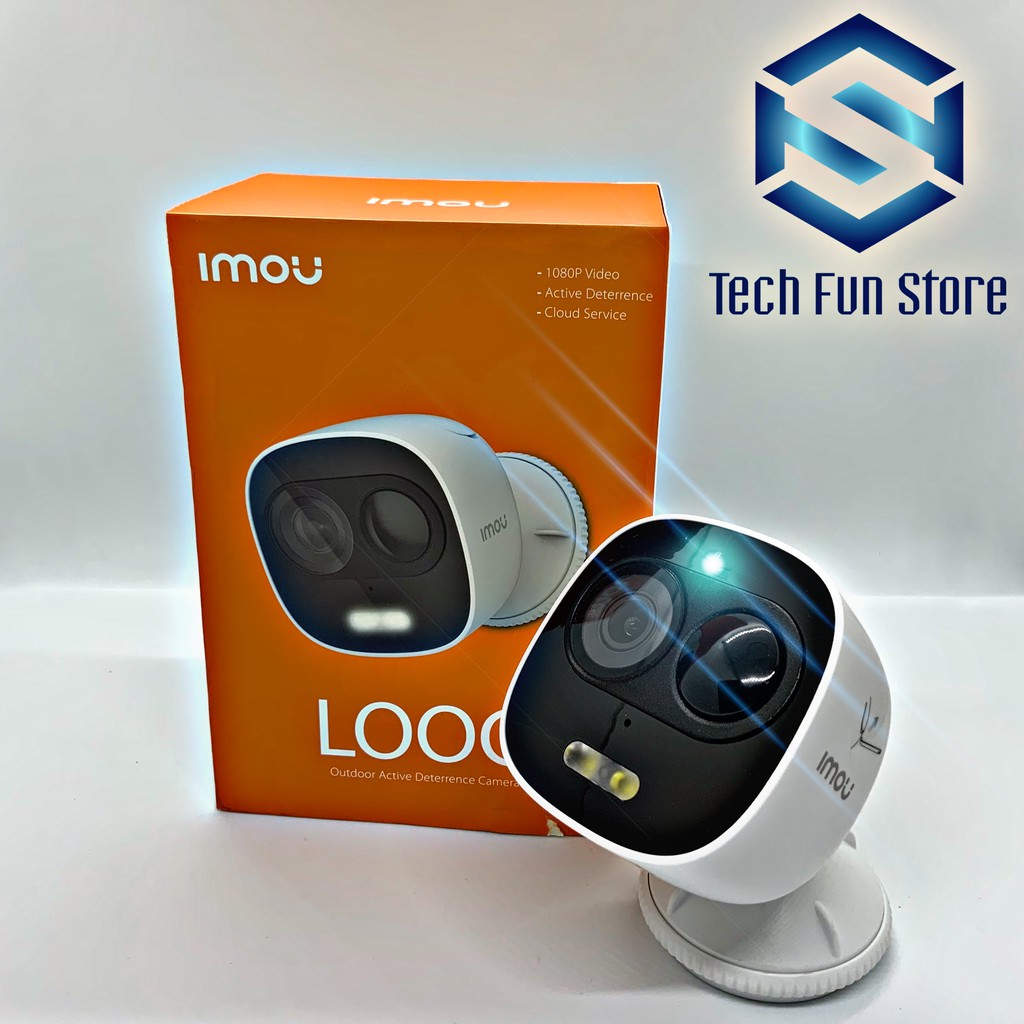 Camera IMOU C26EP - full hd, màu ban đêm, còi hú, đèn flash, chống mưa, cảm biến thân nhiệt báo động qua điện thoại