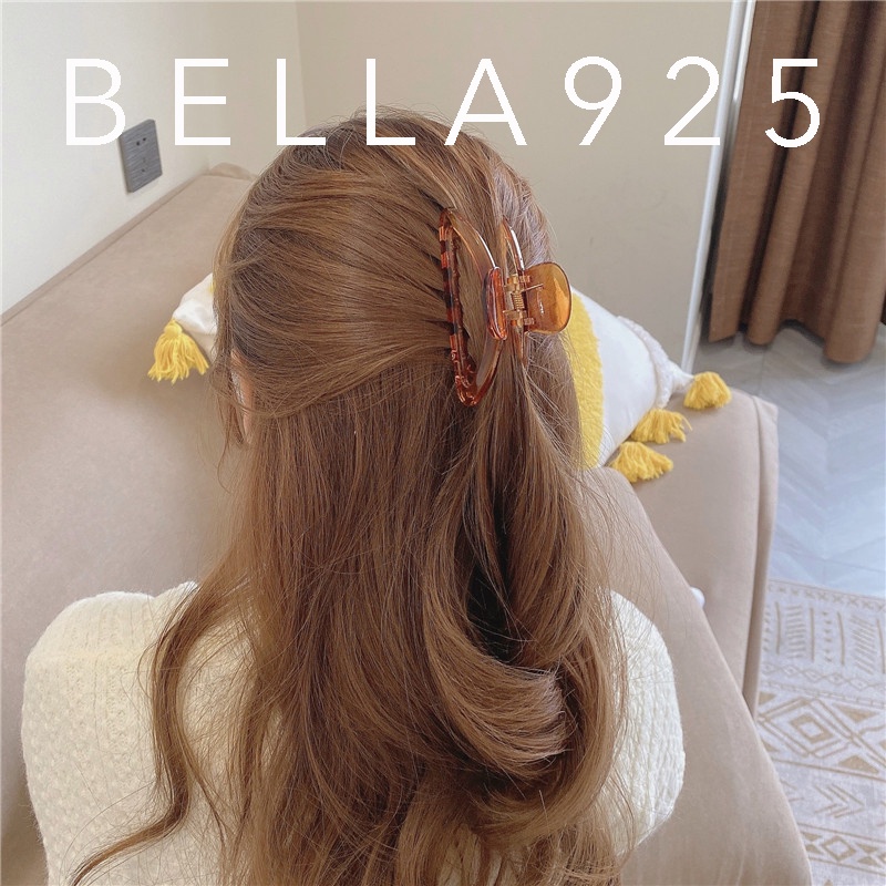 Kẹp tóc Bella 925 cạp tóc nhựa cứng cao cấp chữ D 9cm Hàn quốc