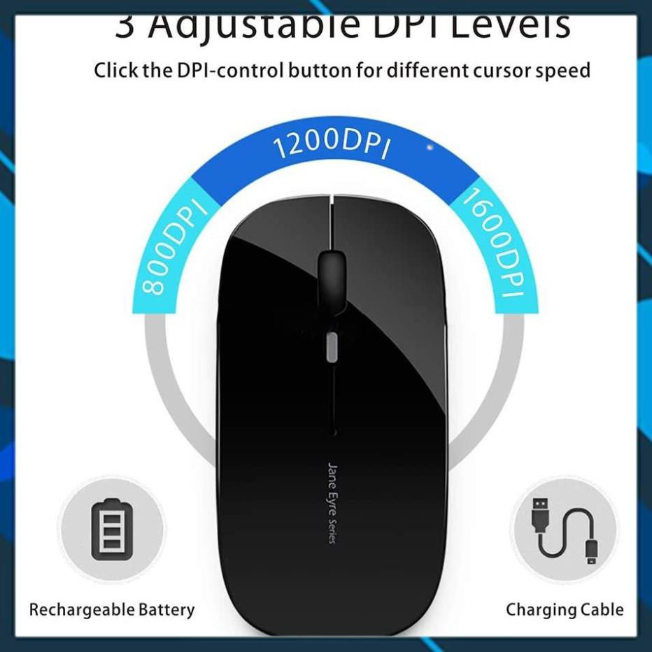 Chuột Bluetooth Pin Sạc Siêu Tiết Kiệm, Siêu Êm, Siêu Bền  - Chuột Không Dây Cao Cấp Không Cần Thay Pin M185 Chính Hãng
