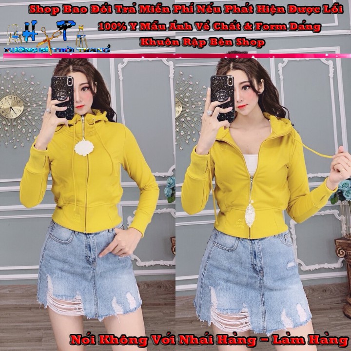 Áo Khoác Thun Cotton Cao Cấp Có Nón Phom Lửng Siêu Hót Mẫu Mới Thời Trang 2020 | BigBuy360 - bigbuy360.vn