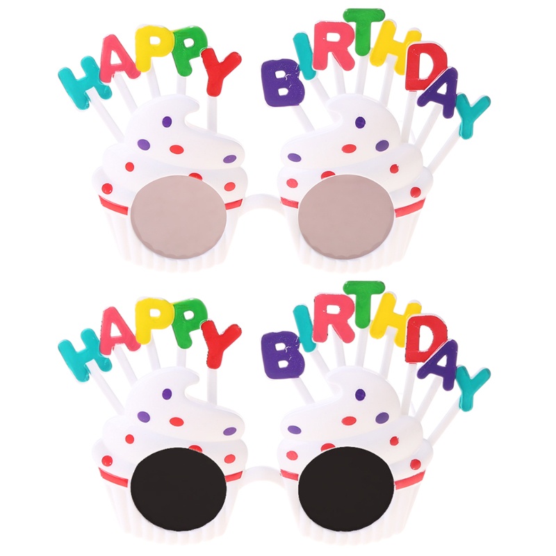 Mắt kính họa tiết chữ Happy Birthday độc đáo cho người lớn và trẻ em