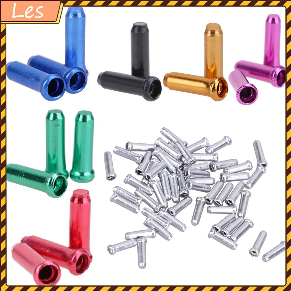 50 Đầu Bọc Dây Phanh Xe Đạp Bằng Nhôm