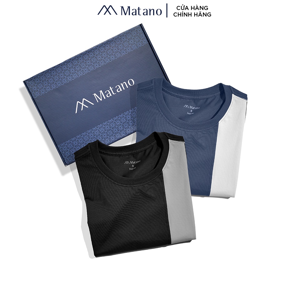 Áo thun nam cổ tròn phối dọc MATANO 062 - Áo phông nam ngắn tay đơn giản dễ mặc vải cotton 4 chiều đẹp giá rẻ | BigBuy360 - bigbuy360.vn