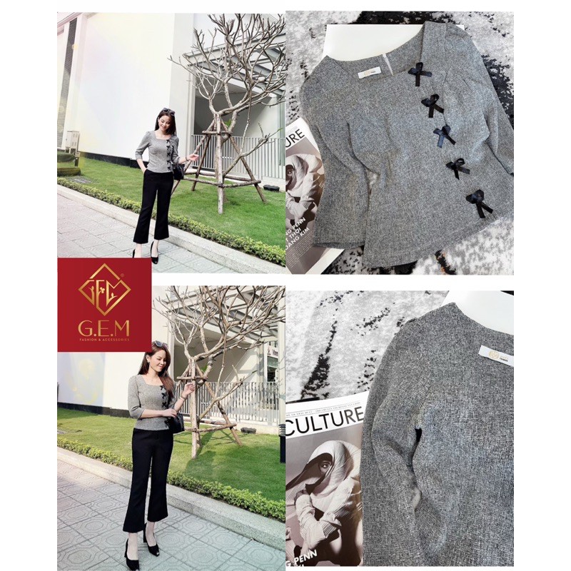 ÁO NỮ KIỂU - ÁO NƠ - ĐI HỌC HAY CÔNG SỞ ĐỀU HỢP THỜI TRANG - DỄ PHỐI VỚI CÁC LOẠI CHÂN VÁY VÀ VÀ QUẦN TÂY - JEAN GEM.VN | BigBuy360 - bigbuy360.vn