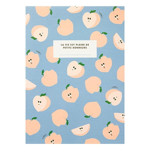 Tập Vở Ghi Chú Kẻ Ngang ARTBOX Hàn Quốc In Họa Tiết Quả Đào