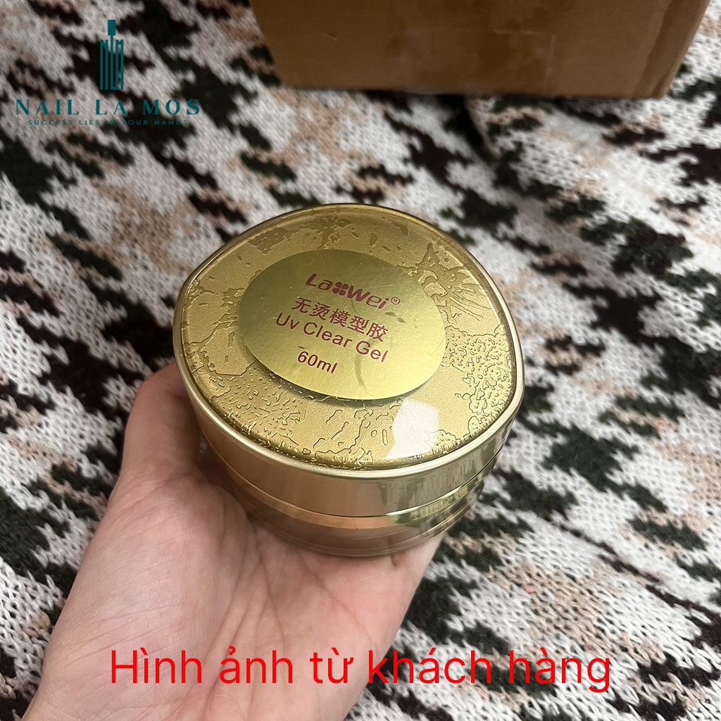 Gel đắp móng Lawei chính hãng (60ml) - Gel lạnh đắp móng loại xịn không chảy, đậm đặc, vào form rất nhanh