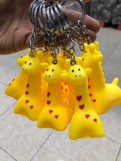 (SỈ) MÓC KHOÁ THÚ KÊU (1 chùm 10 con)
