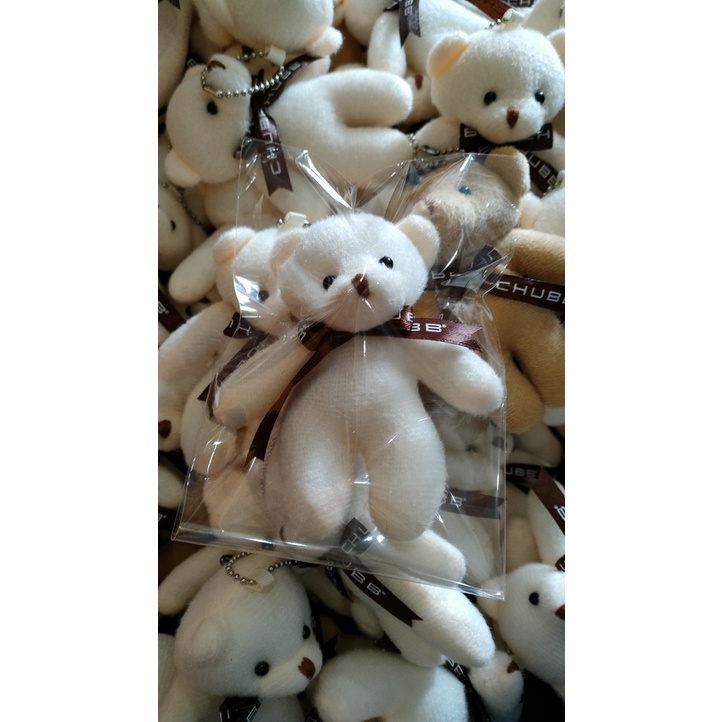 Móc khóa hình gấu in logo theo yêu cầu