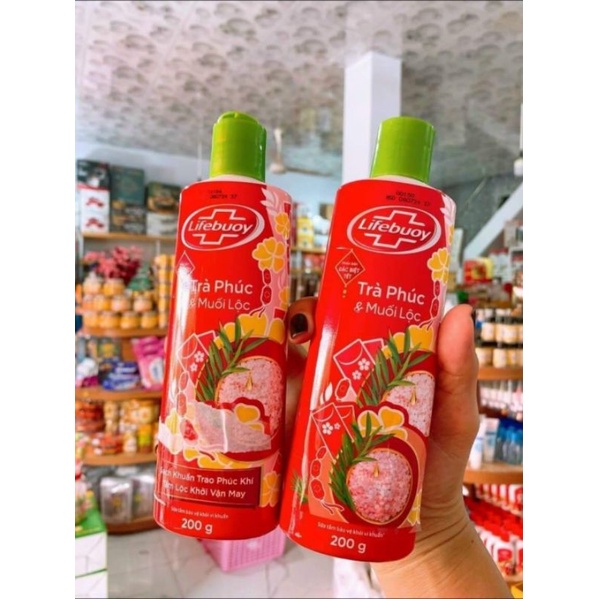 Sữa tắm Detox Lifebouy phiên bản Trà Phúc - Muối Lộc, chai 200g