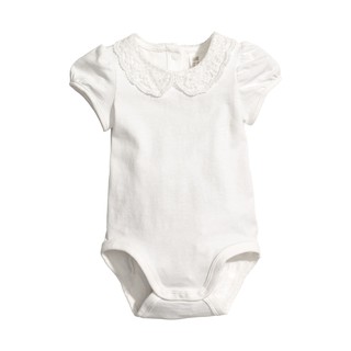 Body Tam Giác Cổ Ren Bé Gái H&M 4M-3Y Hàng Cambodia Xuất Dư Xịn