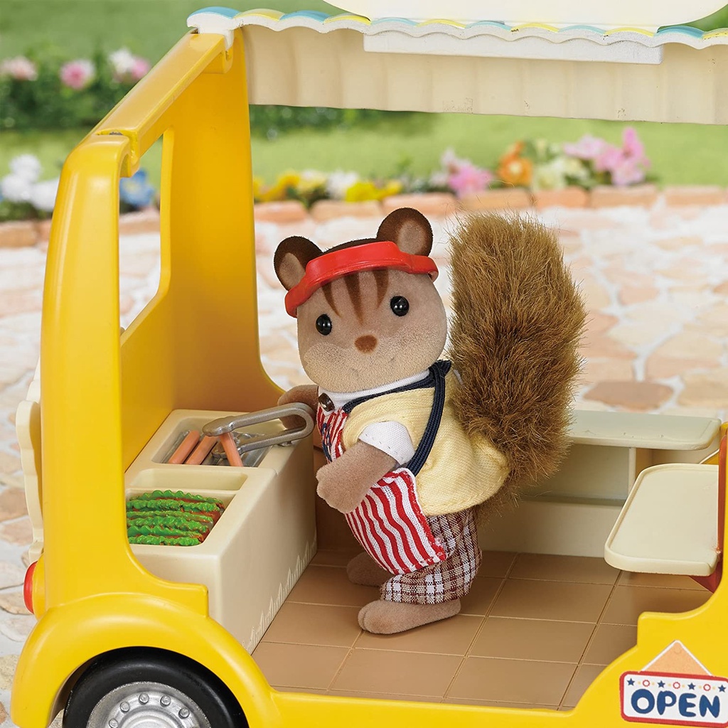 Sylvanian Families Xe Bán Bánh Hot Dog Van Set