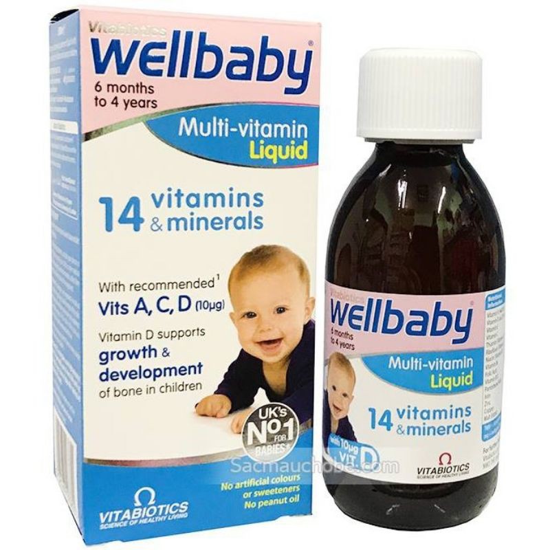 Vitamin giúp ăn ngon, tăng đề kháng cho bé Well Baby [ Date mới]