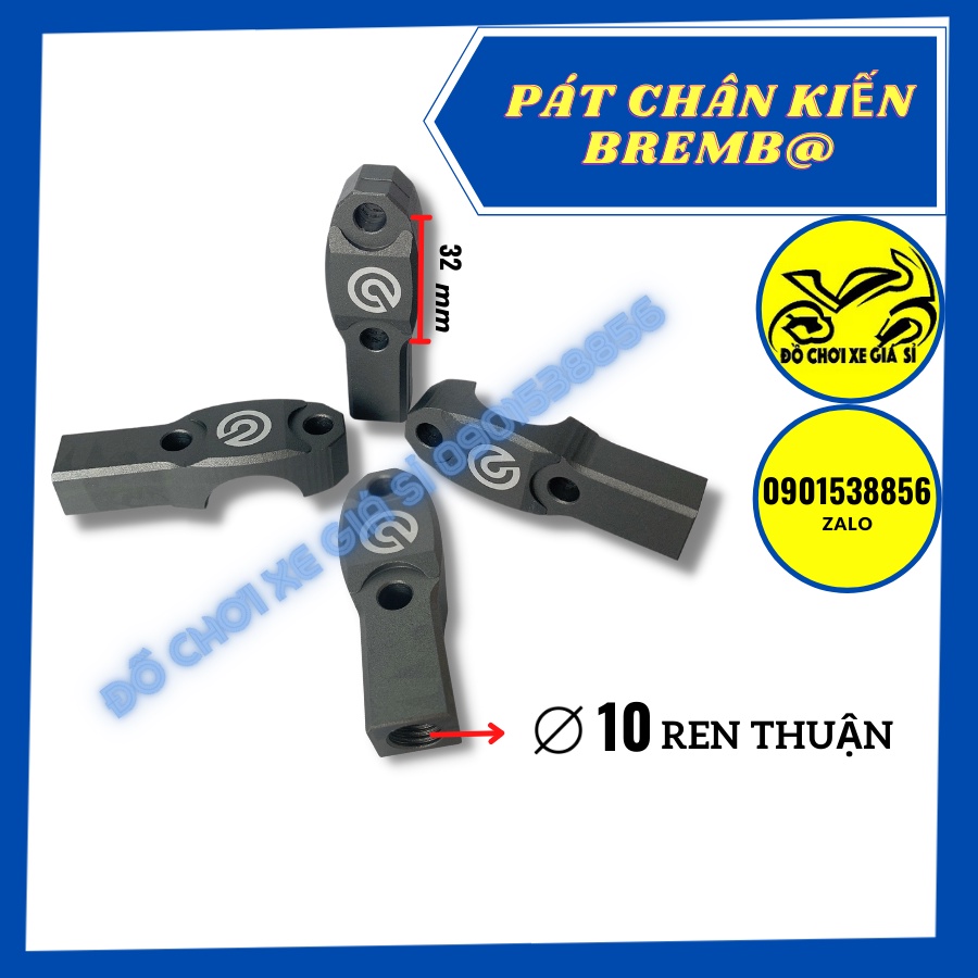 Pát chân gương lỗ phi 10 dùng được cho tất cả dòng xe