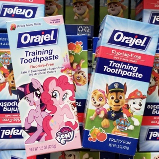 Kem Đánh Răng Nuốt Được Orajel Cho Bé 42.5g Mỹ