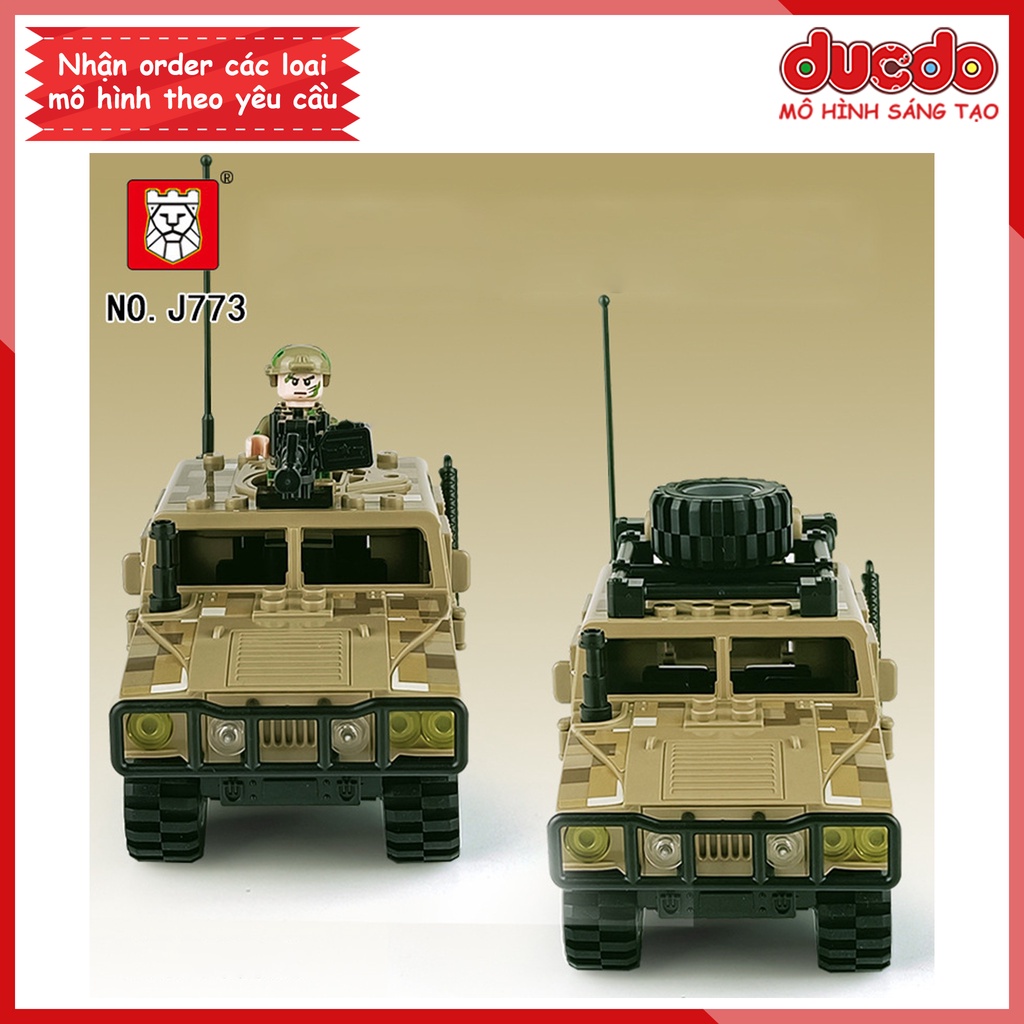 TBS J773 Lắp ghép siêu xe sa mạc Desert Hummer - Đồ chơi Xếp hình Mô hình