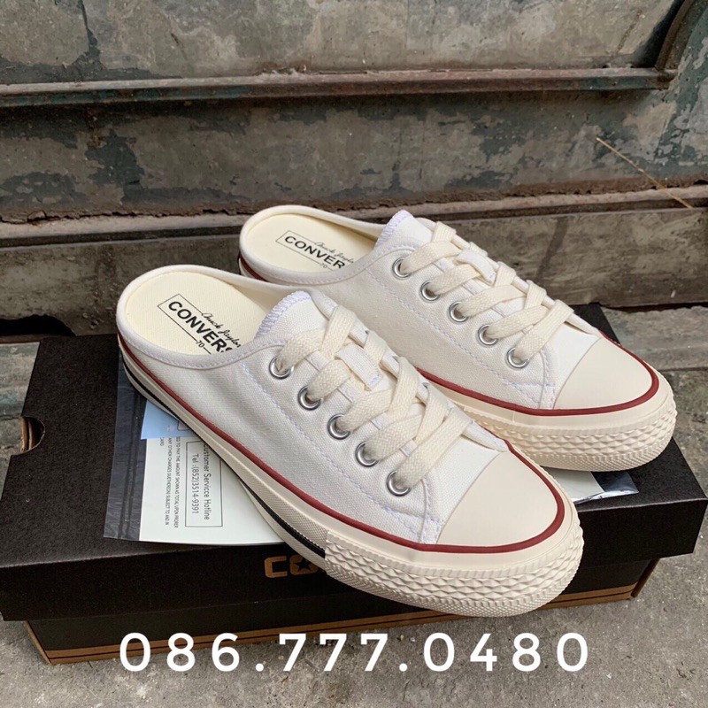 GIÀY C-V SLIP-ON Đen, Trắng (Full box, Bill)