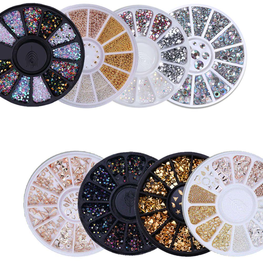 OCEANMAP Đinh Tán Kim Loại Hỗn Hợp Trang Trí Móng Tay