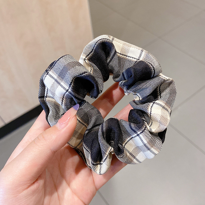 Dây Buộc Tóc Co Giãn Kẻ Sọc Kiểu Hàn Quốc Xinh Xắn Cho Nữ