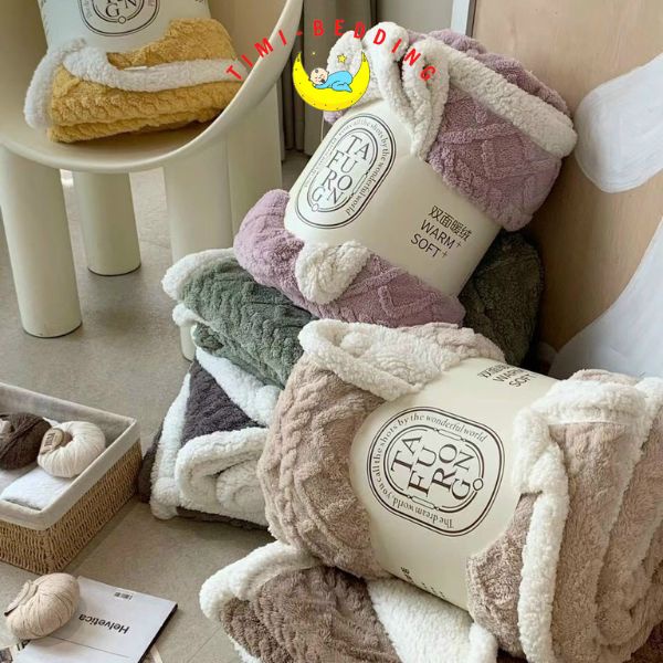 Chăn TAFURONG – Chăn lông cừu chính hãng, cao cấp, mềm mại kích thước 2x2,3m, nặng 2,5kg - Timibedding