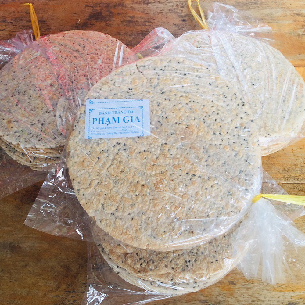 Bánh tráng mè đen nước dừa đặc sản Tây Ninh đã nướng chín (10 cái/bịch) | BigBuy360 - bigbuy360.vn