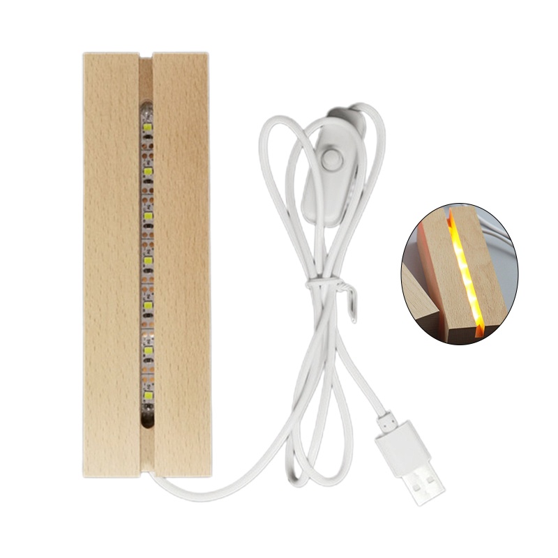 Giá Đỡ Đèn LED Hình Chữ Nhật Bằng Nhựa Resin Thủy Tinh / Nhựa Resin Trang Trí Nghệ Thuật