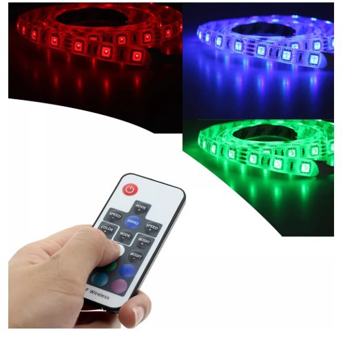 Remote điều khiển RF 17 nút kèm bộ điều khiển Led RGB 5-24V