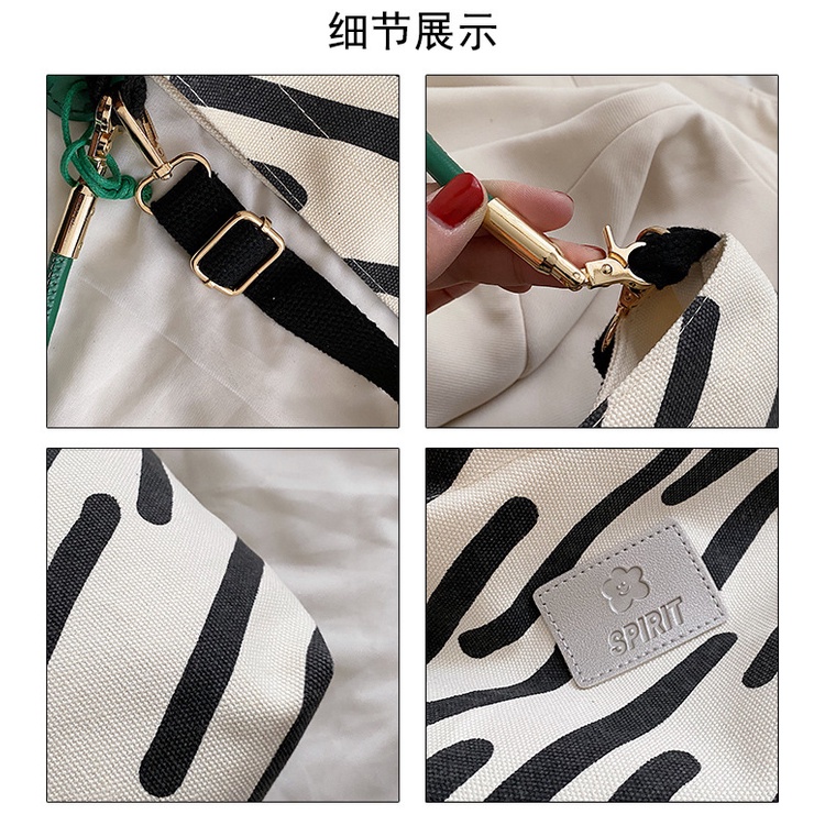 Túi Đeo JASMIN NOIR Vai Họa Tiết Ngựa Vằn Thiết Kế Đơn Giản Cho Nữ