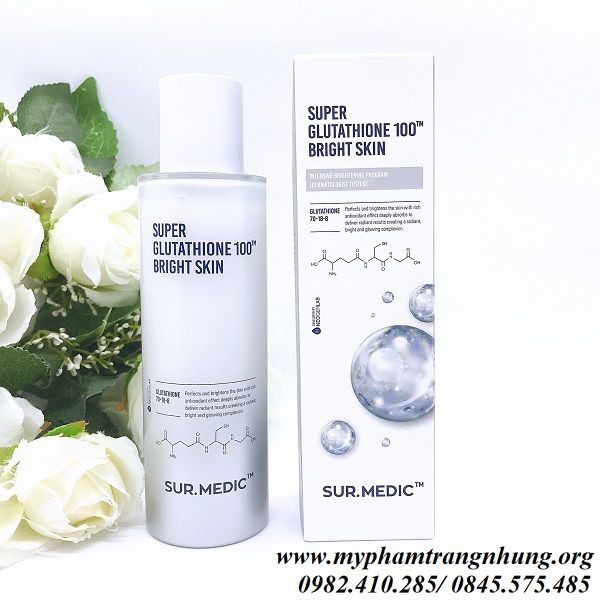 Nước hoa hồng Sur.Medic Super Glutathione 100 Bright Skin