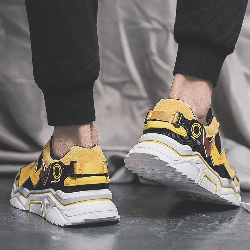 Giày Sneaker Thể Thao Nam G09 Màu Vàng Phong Cách