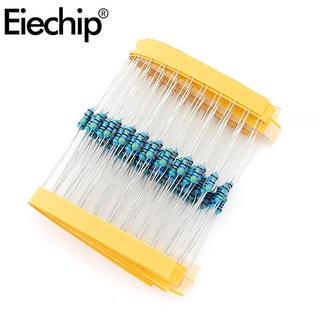 Set 100 Điện Trở 1 / 4w 1r ~ 4.7m 1% 1r 1.5r 1.8r 2r 2r2 3.9r 4.3r 4.7r 5.1r 5r6 6.8r 7.5r 8.2r 9.1r 10r Ohm Chuyên Dụng