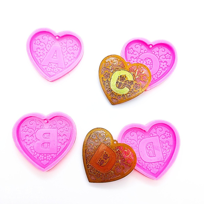 Sa Khuôn Silicon 26 Chữ Cái Làm Móc Khóa