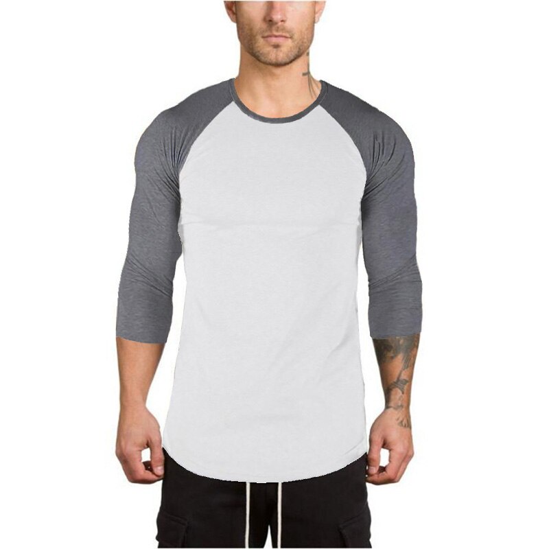 Áo thun nam tay lửng cổ tròn thiết kế thời trang