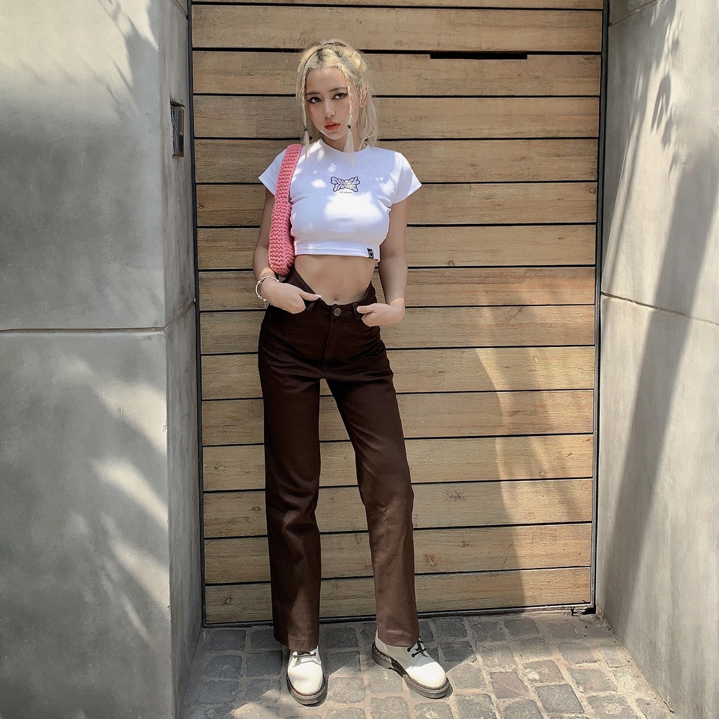 Áo Croptop Form Ôm Pradies &quot;Angel-Home&quot;