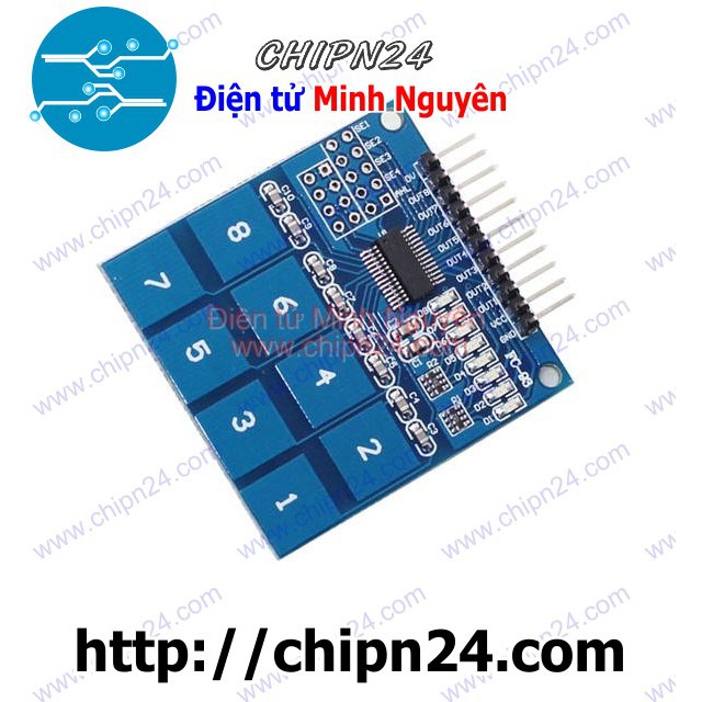 [1 CÁI] (F113.4) Module TTP226 Bàn phím Cảm ứng 8 chạm điện dung