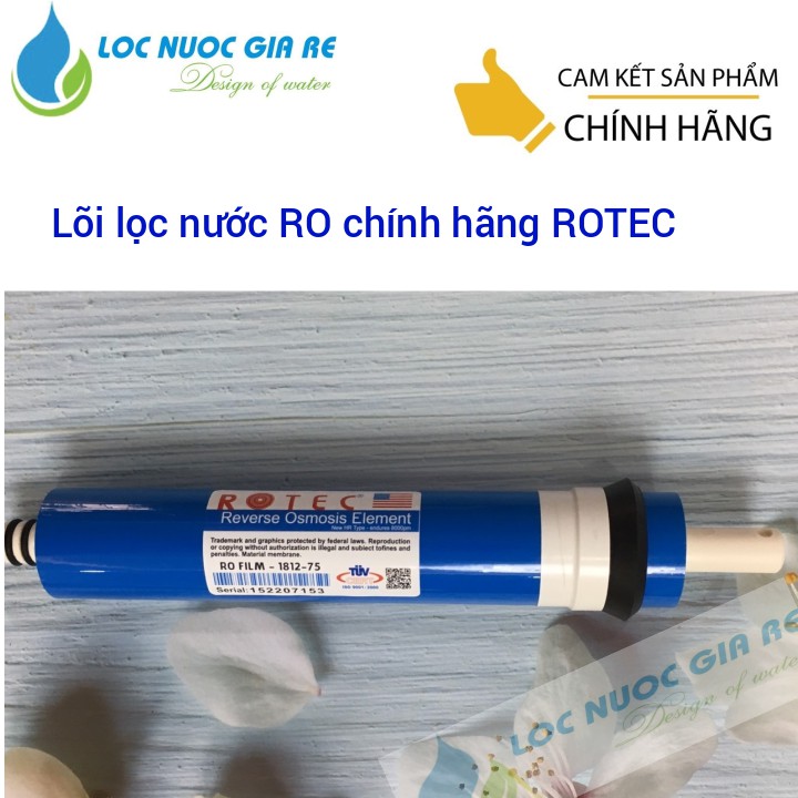 Lõi lọc nước ro | màng lọc nước ro | lõi lọc nước ro ROTEC chính hãng - LNGR0022 - LNGR0022