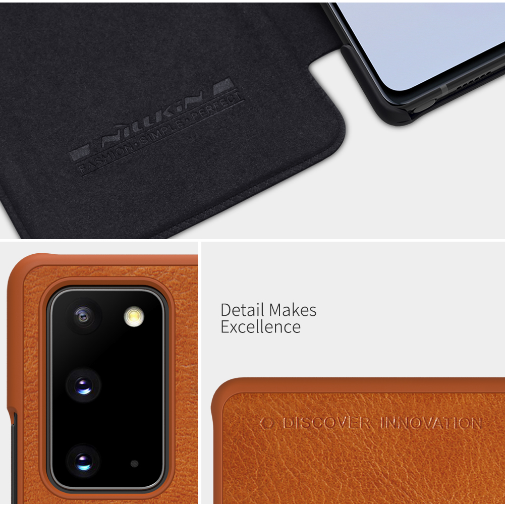 Bao da điện thoại NILLKIN Qin Series nắp lật sang trọng cho Samsung Galaxy Note 20 Ultra/ Note 20 5G