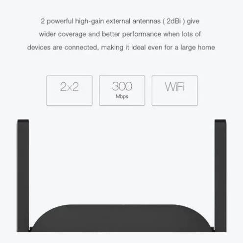 Bảo hành 1 năm - Kích sóng Wifi Xiaomi Repeater Pro , Bản quốc tế DVB4235GL - Chính hãng