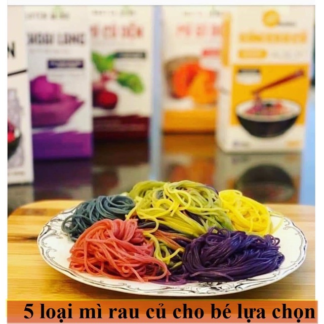 Mì bún rau củ Nguyên Minh bí đỏ/khoai lang/củ dền/chùm ngây 300gr