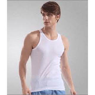 Áo ba lỗ dệt kim nam ( trắng )