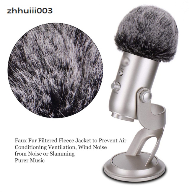 Vỏ Bọc Micro Blue Yeti Bằng Vải Lông Chắn Gió